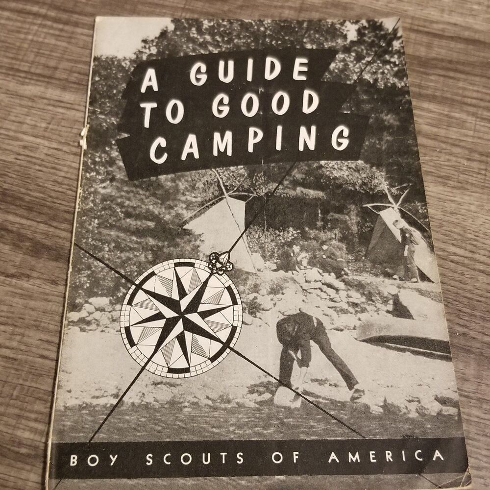 Vintage boy scouts a guide to camping paperback book 1953